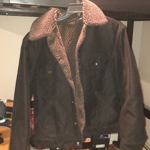 Uniqlo Sherpa Trucker Jacker Size US S Black